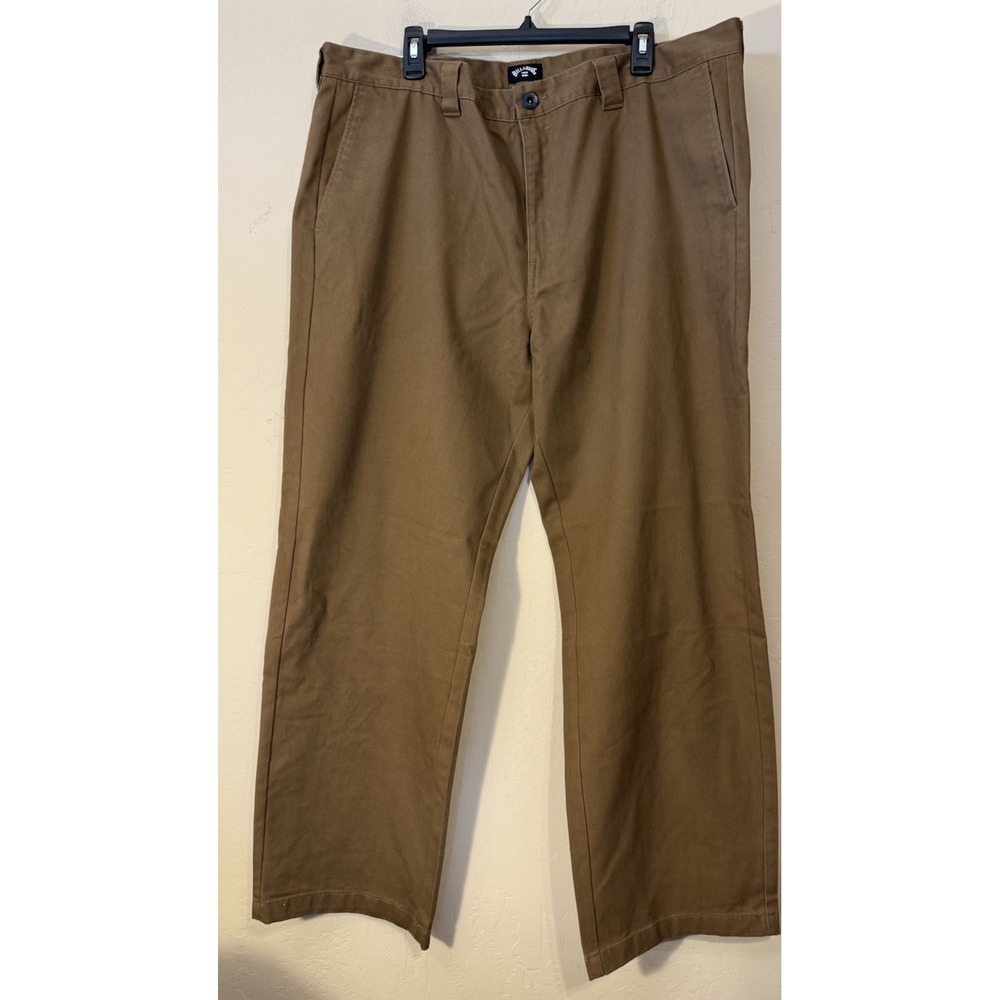 Billabong Carter Chino Pant Men 40 (42W)Relaxed Straight Brown Casual Skater NEW